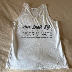 Hamilton White Graphic Tank Top